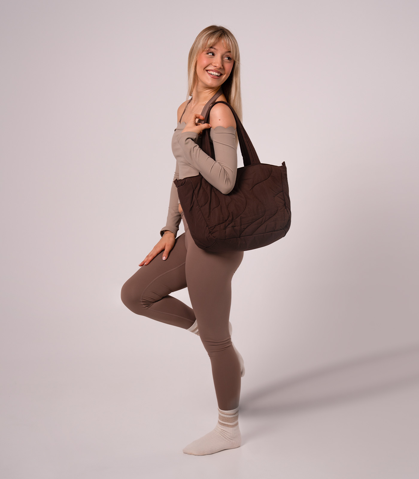 Espresso Quilted Bag - Image 4